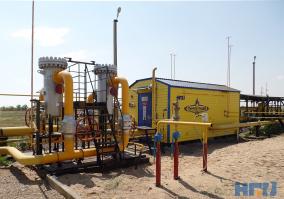 Автоматизированная газораспределительная станция АГРС производительностью 50000, объект поселок Кобда, Актюбинская область РК, производитель Завод Нефтегазоборудование