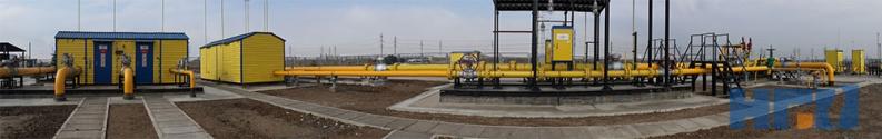 автоматизированная газораспределительная станция АГРС производительностью 150000, объект расширение ГРС-1 Орбита Алматы РК, производитель Завод Нефтегазоборудование