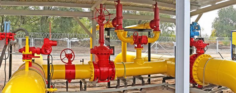 Узел переключения в головном газорегуляторном пункте, производитель Завод Нефтегазоборудование